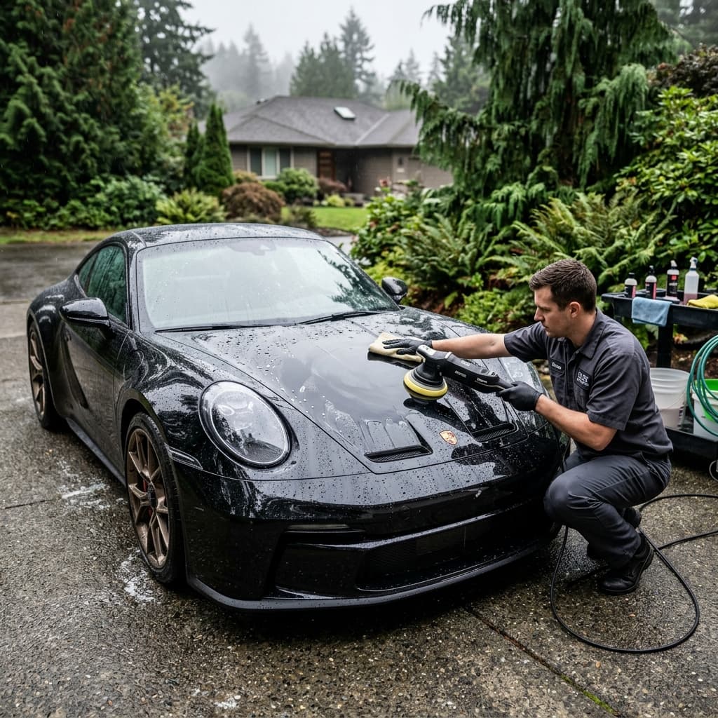 Mobile detailing services Seattle, professional hand wash and ceramic coating service